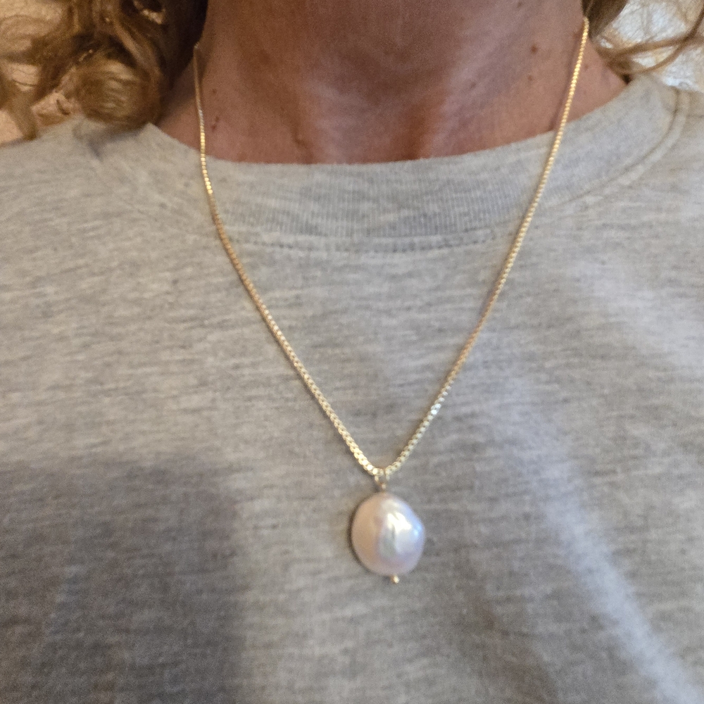 14kt Gold Plated Pearl Necklace